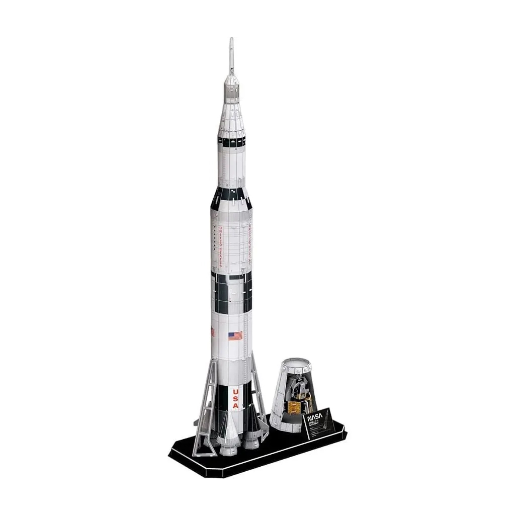 Пазл Cubic Fun 3D NASA Ракета Аполлон Сатурн-5 (DS1059h)