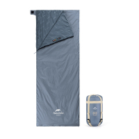 Спальний мішок Naturehike надлегкий Ultralight LW180 NH21MSD09 правий (15°C) p-p М сіро-синій (6927595777947-R)