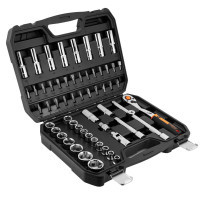 Neo Tools tool set 58pcs, 1/2", CrV, case (10-042)