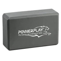 Блок для йоги PowerPlay Yoga Brick Сірий (PP_4006_Grey_Yoga_Brick)