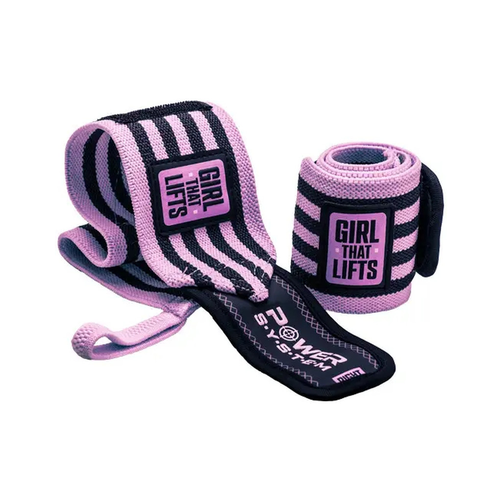 Бинт для спорту Power System PS-3510 Wrist Wraps GTL Pink (PS-3510PI-0)