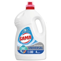 Washing gel Sama Super Line Universal For colored and white fabrics 4 kg (4820270631126)