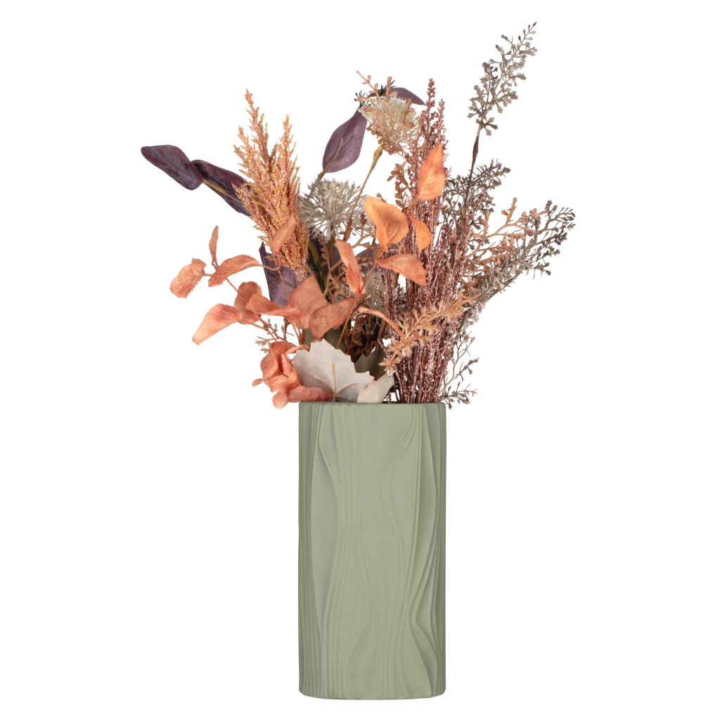 Ваза Ardesto Liguria, 12.2х24см, порцеляна, зелений (AR3805O)