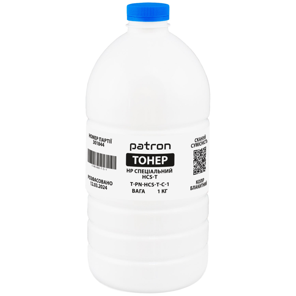 Тонер HP HCS-T, 1 кг, cyan Patron (PN-HCS-T-C-1) Тонер HP HCS-T, 1 кг, cyan Patron (PN-HCS-T-C-1)