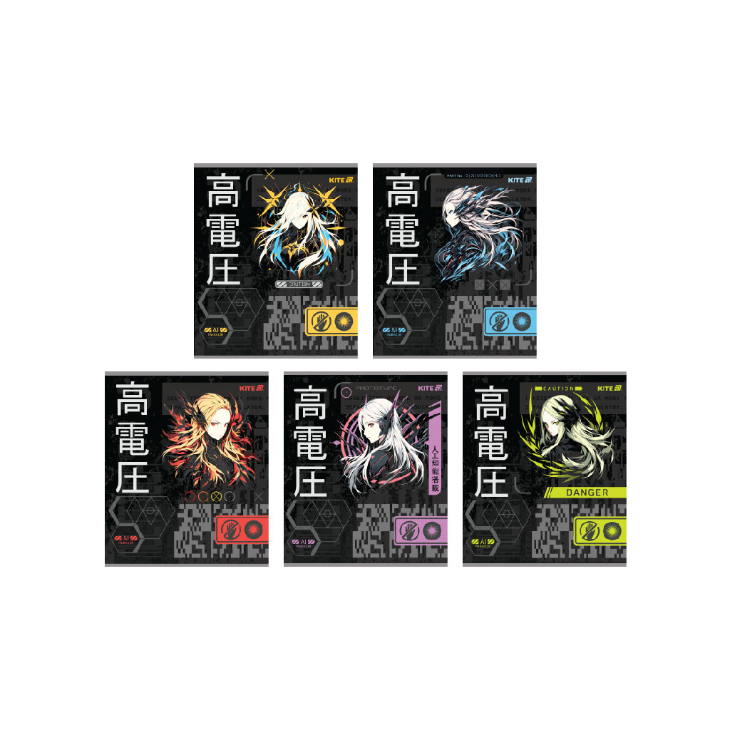 Зошит Kite Anime, 24 аркуші, лінія (K25-239)