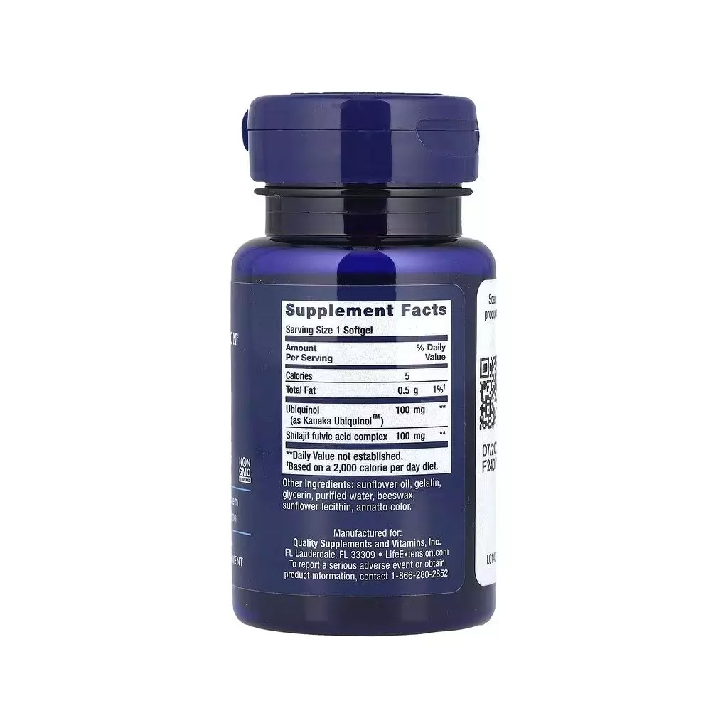 Вітамінно-мінеральний комплекс Life Extension Убіхінол з муміє, 100 мг, Super Ubiquinol CoQ10, 30 гелевих капсул (LEX-14373) Вітамінно-мінеральний комплекс Life Extension Убіхінол з муміє, 100 мг, Super Ubiquinol CoQ10, 30 гелевих капсул (LEX-14373)