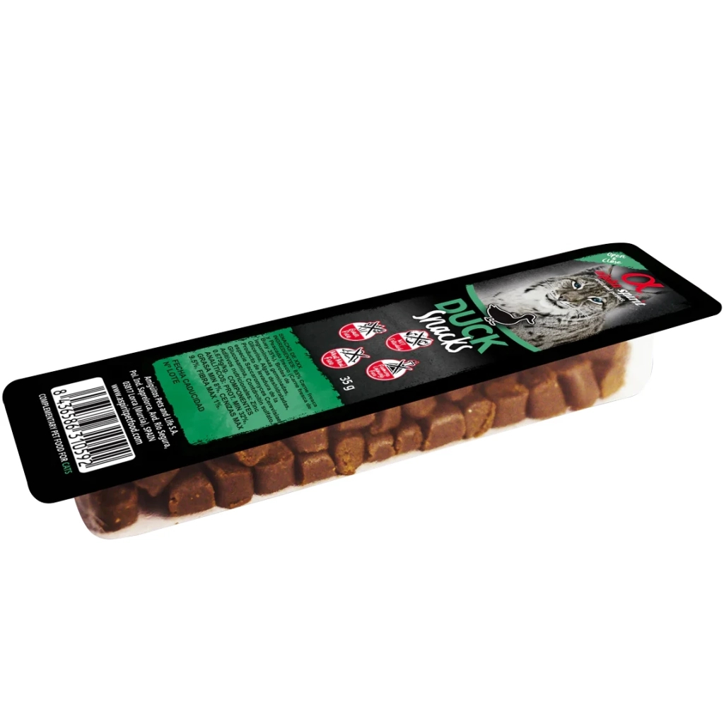 Ласощі для котів Alpha Spirit Duck Snacks 35 г (8437013576963)