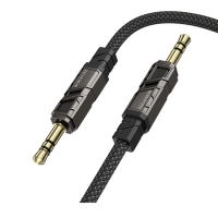 Кабель мультимедійний 3.5mm M to 3.5mm M 1.0m black BOROFONE (6941991117725)