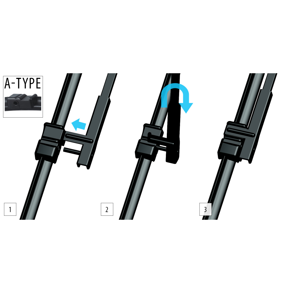 Щітка склоочисника OXIMO 550+400 мм (WA450600)