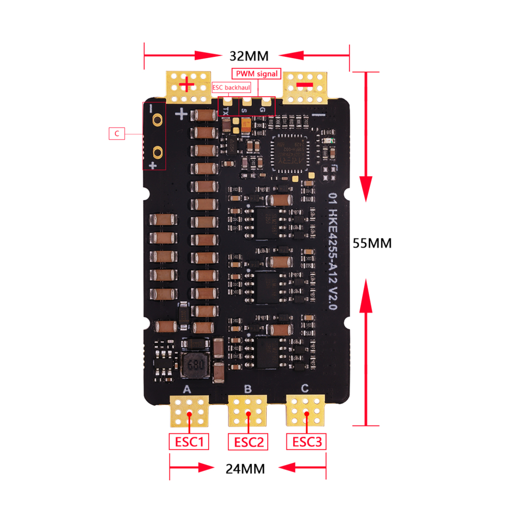 Регулятор ходу (ESC) HAKRC 4225 120A 12S (HAK4225)