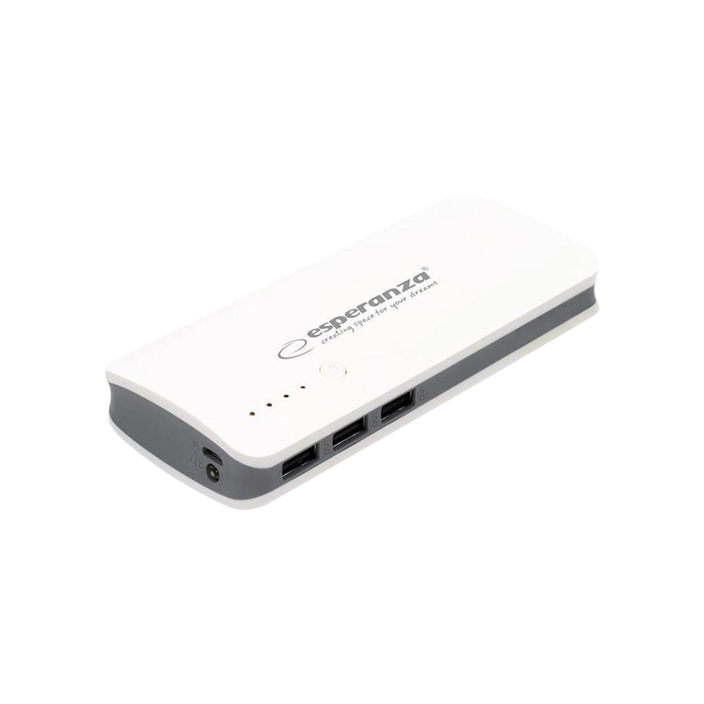 Повербанк Esperanza 8000mAh input/Micro-USB, output/3*USB, White/Grey (EMP106WE) Повербанк Esperanza 8000mAh input/Micro-USB, output/3*USB, White/Grey (EMP106WE)