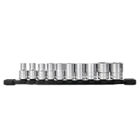 Deli socket head 1/4", 10 pcs (EDQ41010S)