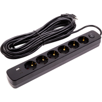 Network power supply filter PowerPlant 10m, 6 sockets, USB, Type-C (YS-N6086/10c) (EX610693)