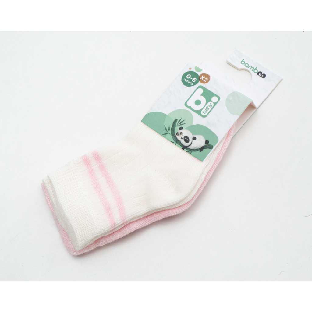 Шкарпетки дитячі Bibaby однотонні (68386-18-24-creampink)