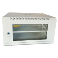 Шафа настінна GEAR 6U 19" 530x400x300 мм, + полиця, grey (GWMSN-6U-530-400G)