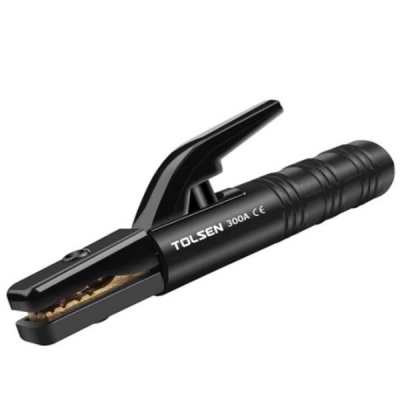 Тримач електродів Tolsen Профі, 300 A, нейлон, 230 mm, залізо латунь (44928)