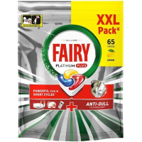 Таблетки для посудомийних машин Fairy Platinum Plus All in One Lemon 65 шт. (8006530115575)