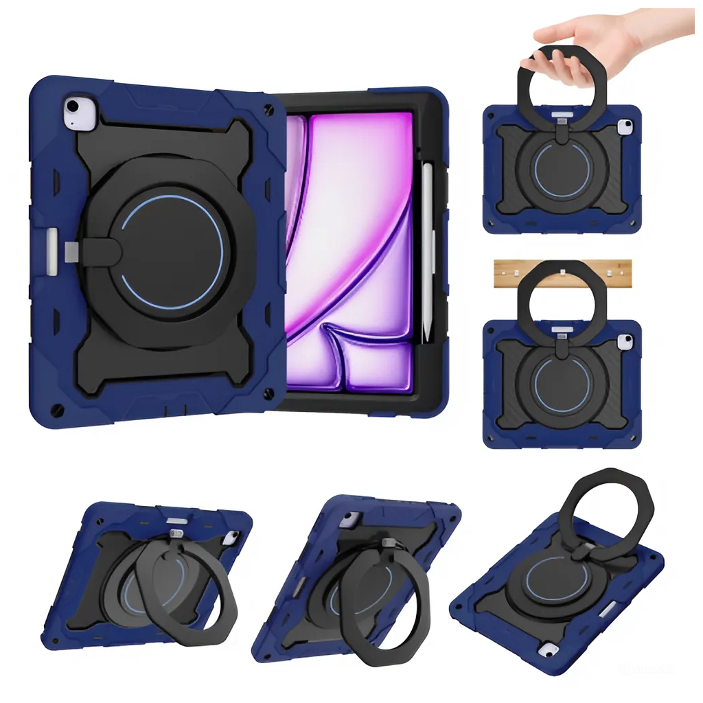 Чохол до планшета BeCover Armor Stand Apple iPad Air 13" M2/M3 (2024/2025) Blue (711927) Чохол до планшета BeCover Armor Stand Apple iPad Air 13" M2/M3 (2024/2025) Blue (711927)