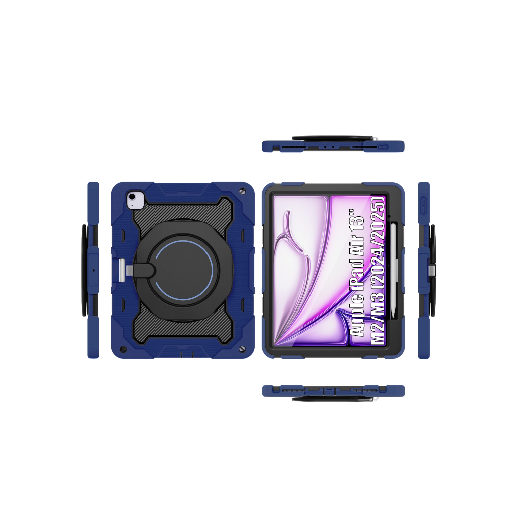 Чохол до планшета BeCover Armor Stand Apple iPad Air 13" M2/M3 (2024/2025) Blue (711927)