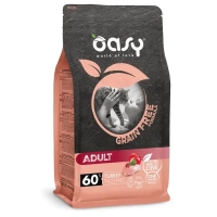 Сухий корм для кішок OASY CAT Grain Free Adult з індичкою, яблуком та журавлиною 1.5 кг (8053017349442)