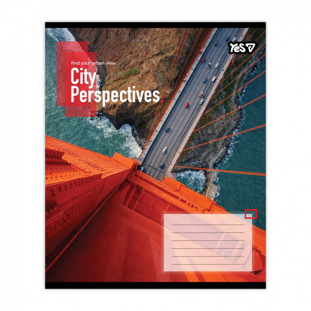 Зошит Yes City perspectives А5 48 аркушів клітинка (769077)