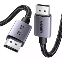 Кабель мультимедійний DisplayPort M to DisplayPort M 5.0m 8K60Hz 32.4Gbps black Ugreen (45039)