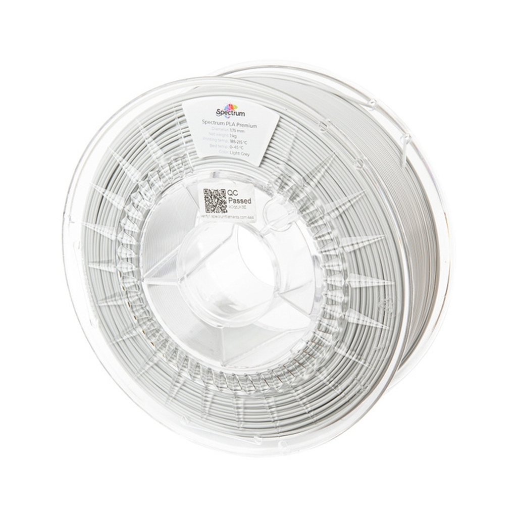 Пластик для 3D-принтера Spectrum PLA Premium 1.75mm 1kg Grey, Ligth (80115)