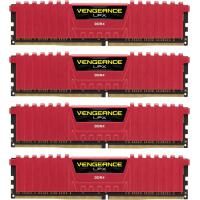 Модуль пам'яті для комп'ютера DDR4 16GB (4x4GB) 2800 MHz Vengeance LPX Red Corsair (CMK16GX4M4A2800C16R)