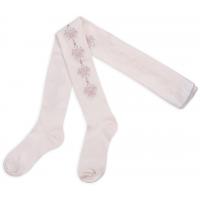 Колготки дитячі UCS Socks з рожевими квіточками з боків (M0C0301-0876-3G-beige)