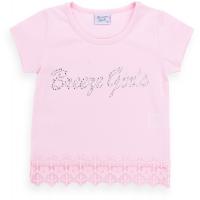 Футболка дитяча Breeze з мереживом (9001-110G-pink)