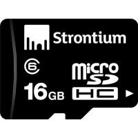 Карта пам'яті Strontium Flash 16GB microSD class 6 (SR16GTFC6A)