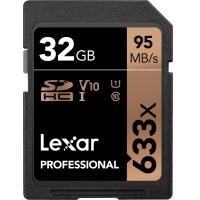 Карта пам'яті Lexar 32GB SDHC class 10 UHS-I U1 V10 633x Professional (LSD32GCB633)