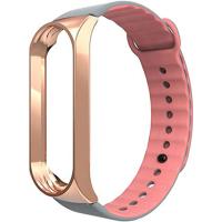 Ремінець до фітнес браслета Armorstandart Sport Silicone Band для Xiaomi Mi Band 3 Gold/Pink (ARM54517)