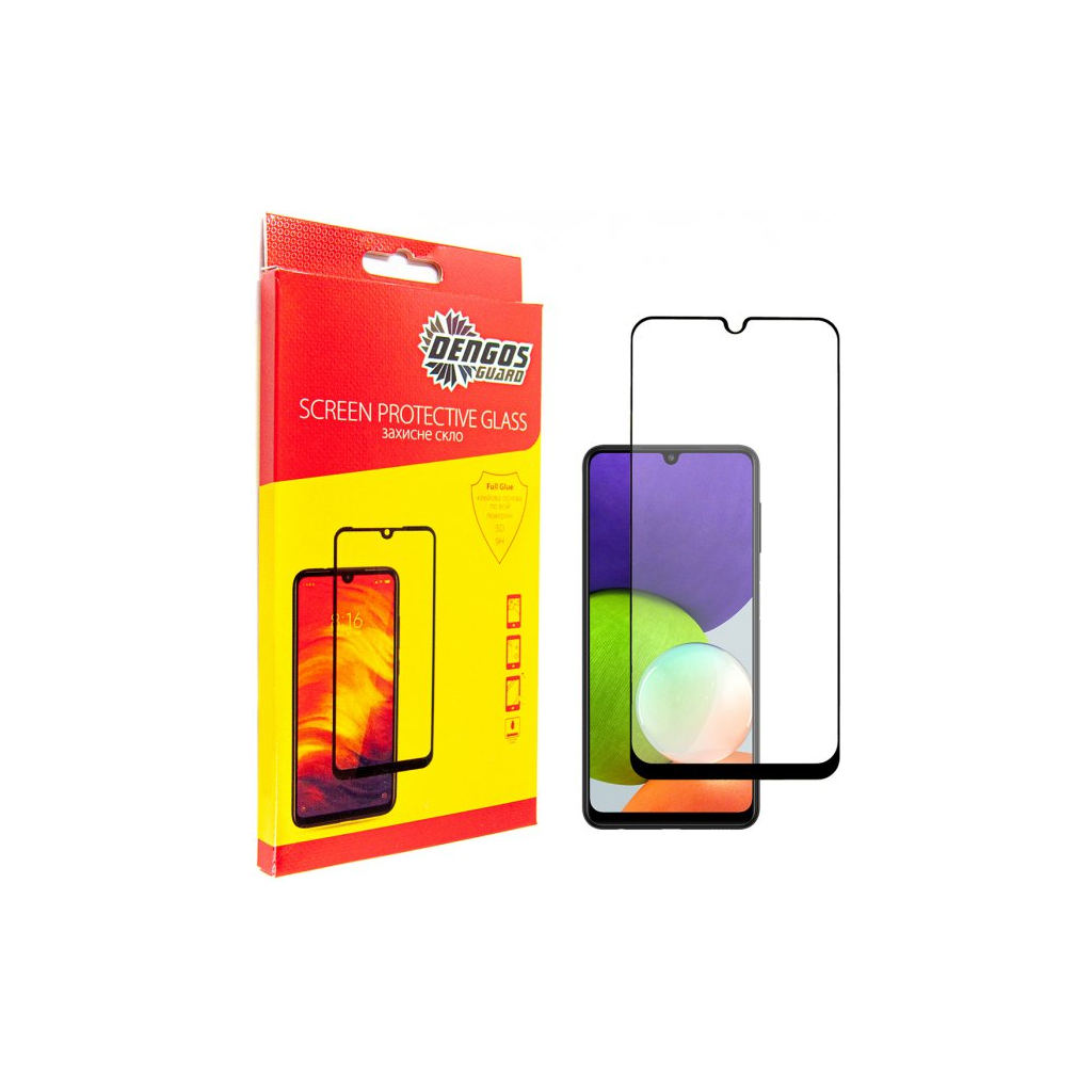 Скло захисне Dengos Full Glue Samsung Galaxy A22 (black) (TGFG-180) Скло захисне Dengos Full Glue Samsung Galaxy A22 (black) (TGFG-180)