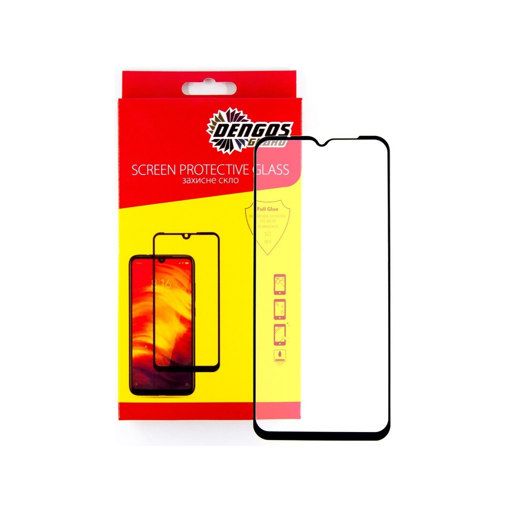 Скло захисне Dengos Full Glue для Samsung A03s (black) (TGFG-188) Скло захисне Dengos Full Glue для Samsung A03s (black) (TGFG-188)