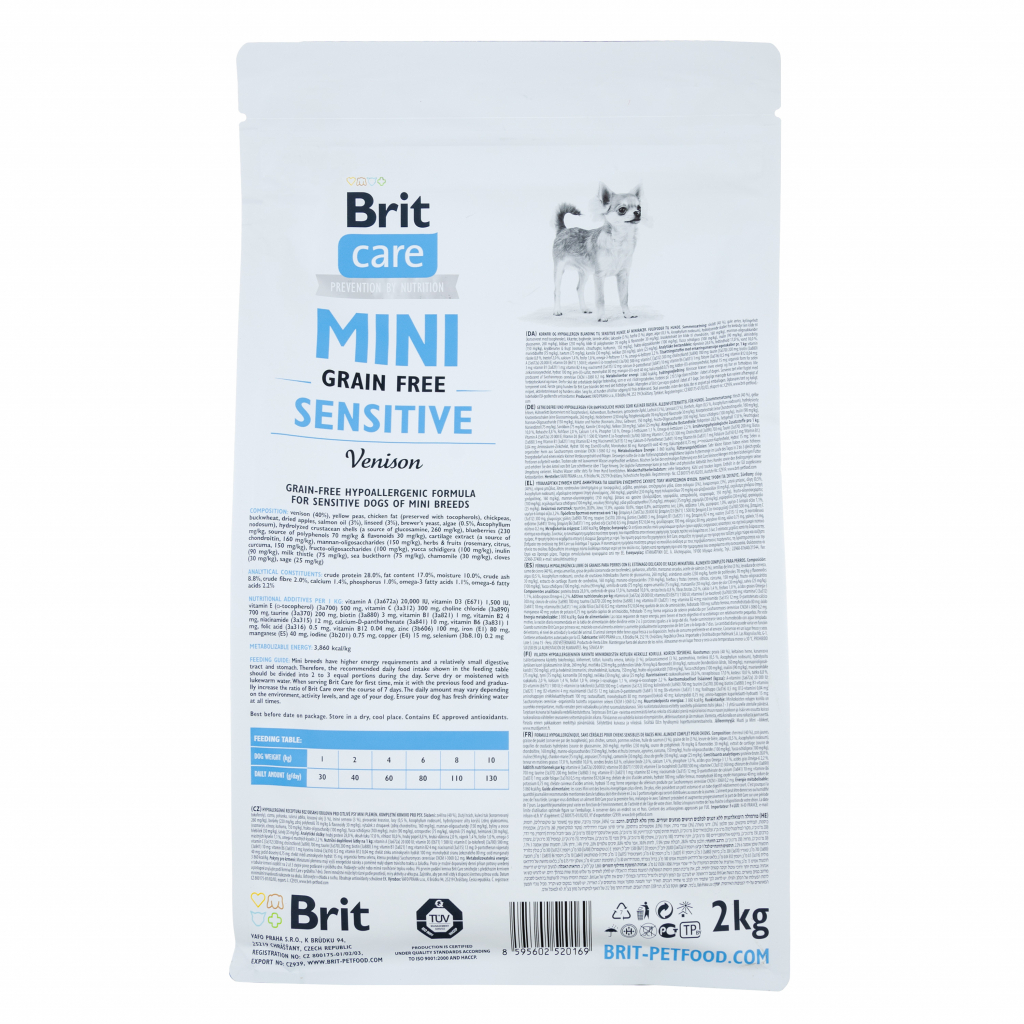 Сухий корм для собак Brit Care GF Mini Sensitive 2 кг (8595602520169)
