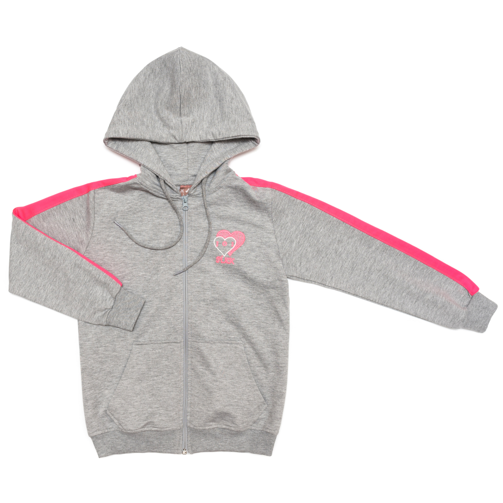 Спортивний костюм дитячий Joi із серцем (S-703-152G-gray)
