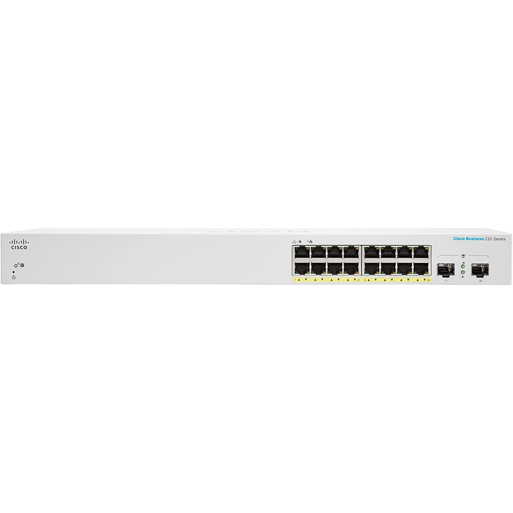 Комутатор мережевий Cisco CBS220-16T-2G-EU Комутатор мережевий Cisco CBS220-16T-2G-EU