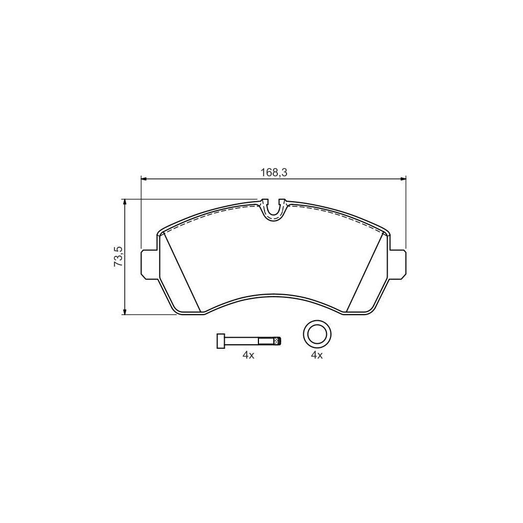 Гальмівні колодки Bosch 0 986 494 194