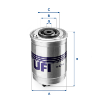 Fuel filter UFI 24.401.00