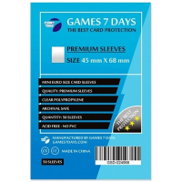Протектор для карт Games 7 Days 45 х 68 мм, Mini Euro, 50 шт (PREMIUM) (GSD-024568)