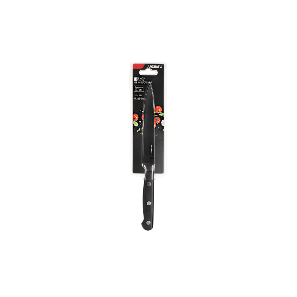 Кухонний ніж Ardesto Black Mars Wood 25,2 см (AR2034SW)