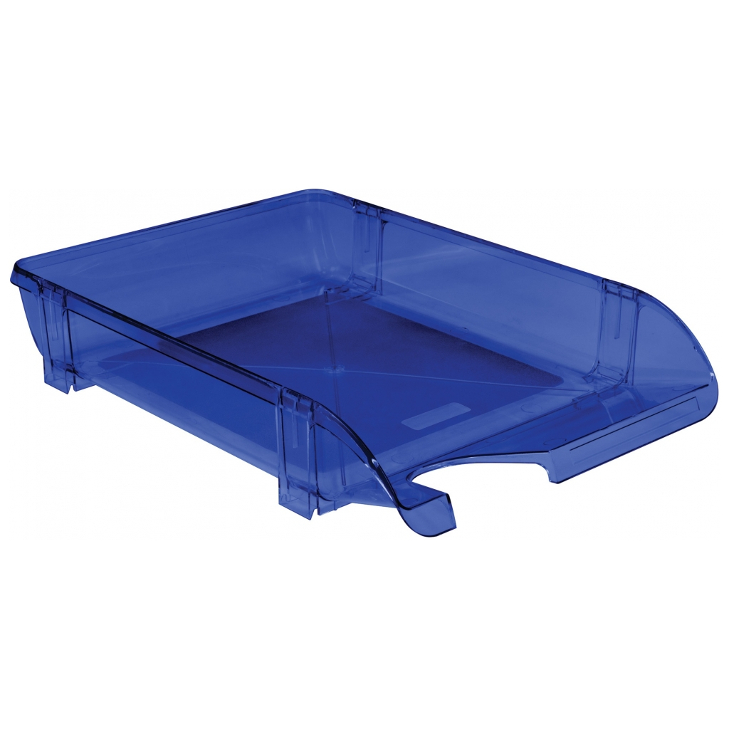 Лоток для паперів Economix горизонтальний пластик, синій (E31801-02) Лоток для паперів Economix горизонтальний пластик, синій (E31801-02)