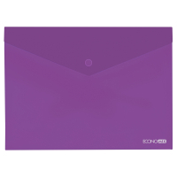 Folder - envelope Economix A5 180 μm transparent, texture "gloss", purple (E31316-12)