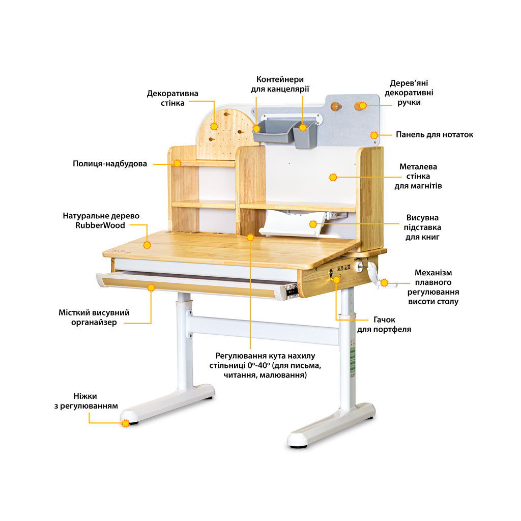 Парта Mealux Timberdesk (BD-685 Wood S)