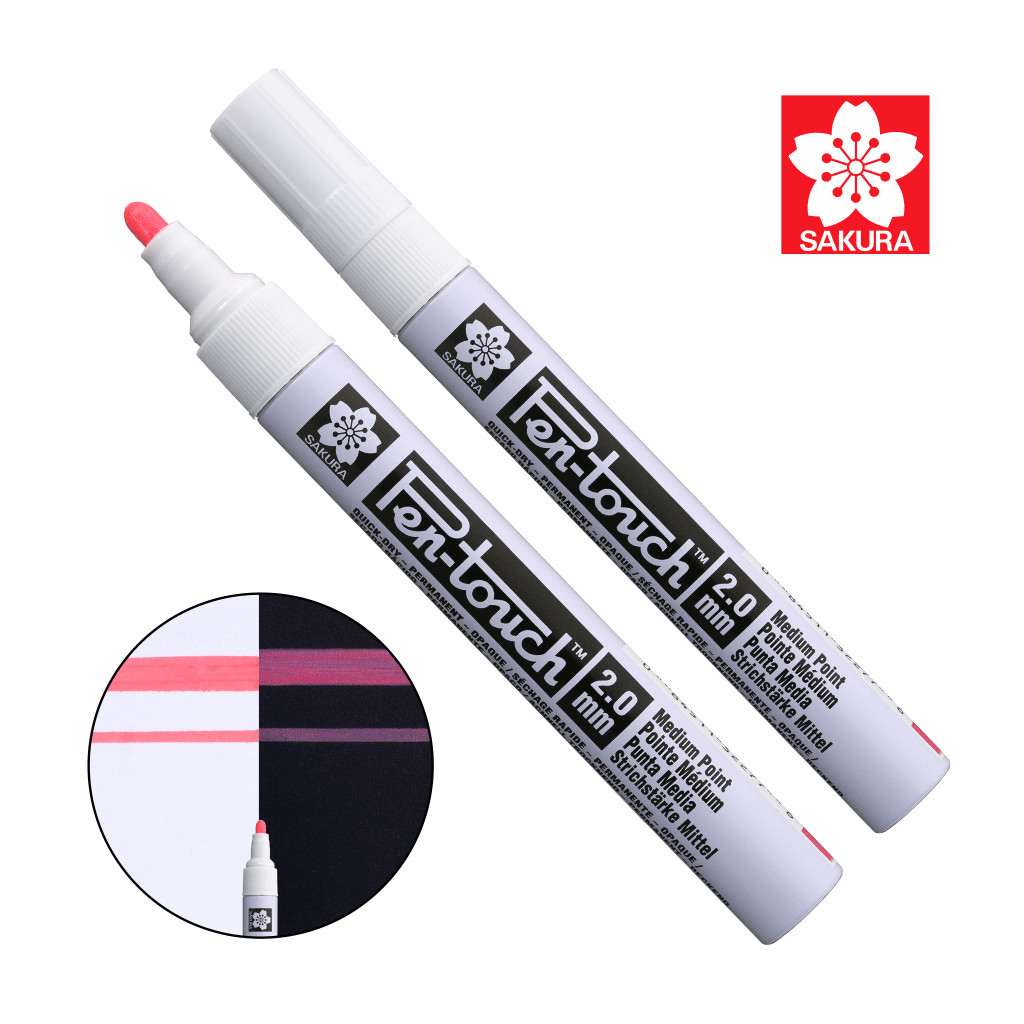 Маркер Sakura Pen-Touch Червоний, флуоресцентний, середній (MEDIUM) 2.0мм (084511322776) Маркер Sakura Pen-Touch Червоний, флуоресцентний, середній (MEDIUM) 2.0мм (084511322776)