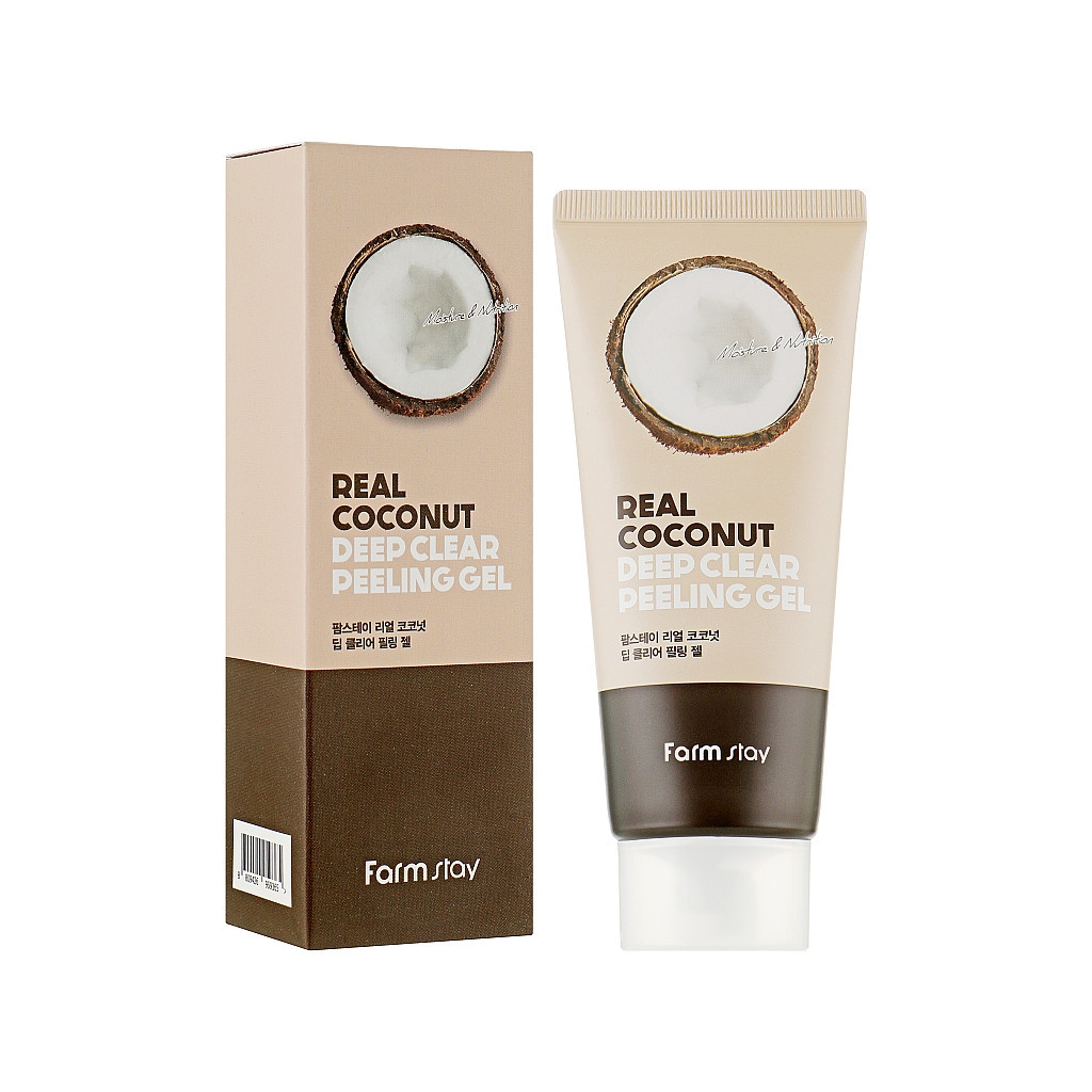 Пілінг для обличчя FarmStay Real Coconut Deep Clear Peeling Gel З кокосовою олією 100 мл (8809809800987)