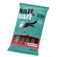 Ласощі для собак Half&Half у формі м'ясних паличок з яловичиною 100 г (4823082431762)
