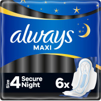 Sanitary pads Always Maxi Secure Night Size 4 6 pcs. (8006540538258)