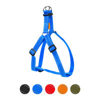 Harness for dogs Dog Extreme made of nylon adjustable W 20 mm H: 50-80 cm blue (06672)
